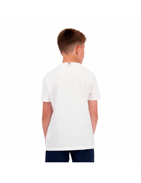 Child's Short Sleeve T-Shirt Le coq sportif Ess N°1 Enfant New White