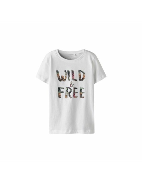 Child's Short Sleeve T-Shirt Name It Nkfvanaya Ss Noos White