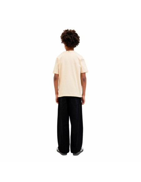 Child's Short Sleeve T-Shirt Jack & Jones Jorfrederiksberg Beige