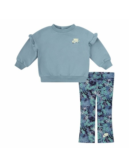 Children's Sports Outfit Nike Fresh Cut Dolman Ruffle Blue