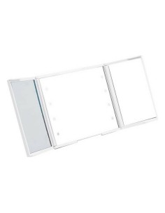 Pocket Mirror Berilo YXL2150-CC01 White ABS 1,5 x 9,5 x 11,5 cm LED Light (12 Units) 2