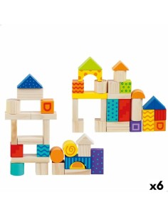 Construction set Woomax 50 Pieces (6 Units)