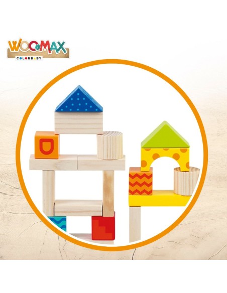 Construction set Woomax 50 Pieces (6 Units)