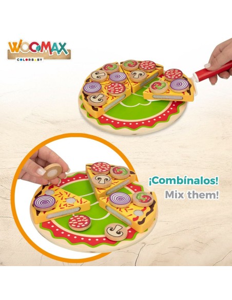 Wooden Game Woomax Pizza 27 Pieces (6 Units)