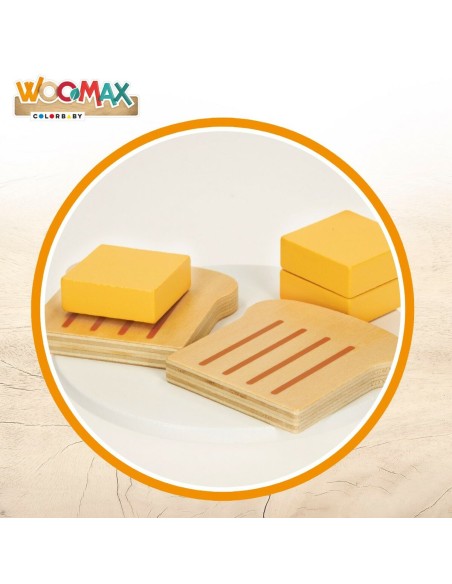 Toy toaster Woomax 10 Pieces 18,5 x 12,5 x 7,5 cm (4 Units)