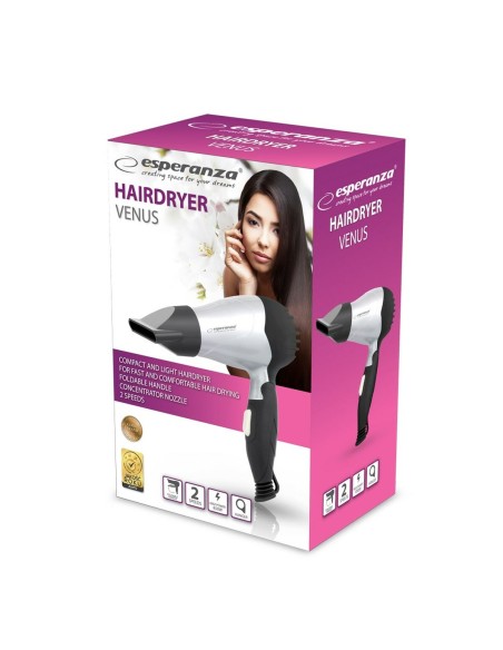 Hairdryer Esperanza EBH002S Black 850 W