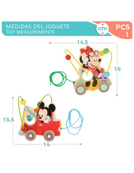 Pull-along toy Disney Wood (6 Units)