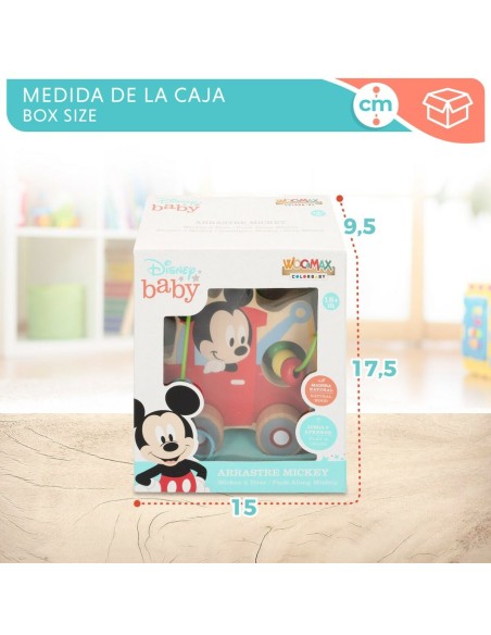 Pull-along toy Disney Wood (6 Units)