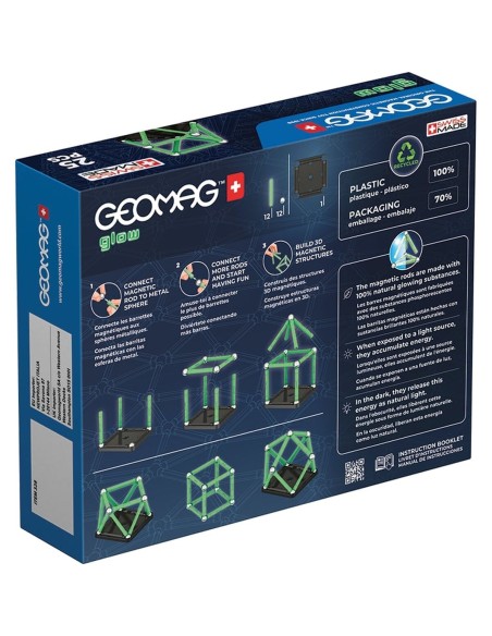 Playset Geomag Glow Recycled 25 Pieces