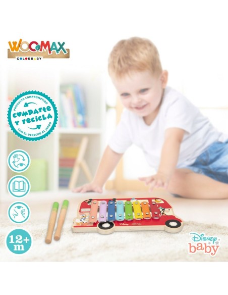 Xylophone Disney Wood Plastic 26 x 2,2 x 15 cm (6 Units)