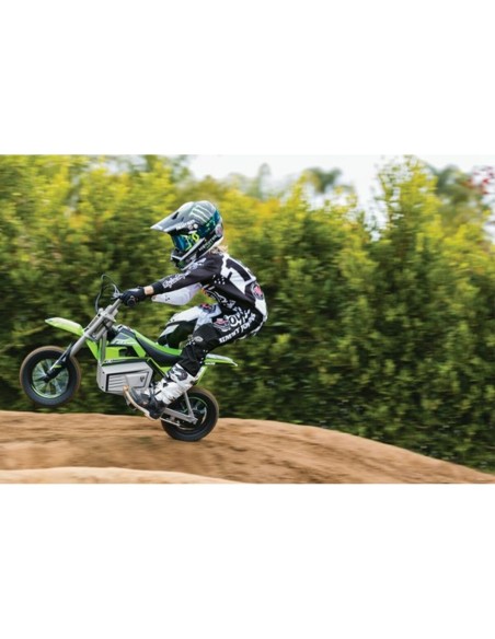 Children's Electric Scooter Razor Dirt Rocket SX350 McGrath White Black Green Grey