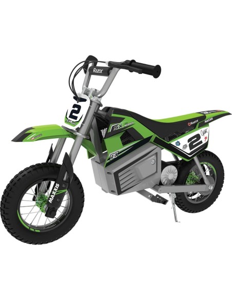 Children's Electric Scooter Razor Dirt Rocket SX350 McGrath White Black Green Grey