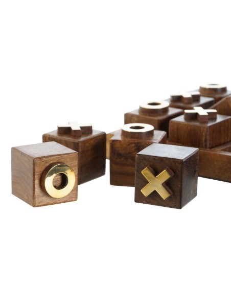 Three-in-a-Row Game Home ESPRIT 13 x 13 x 4 cm