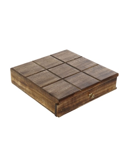 Three-in-a-Row Game Home ESPRIT 18 x 18 x 4 cm