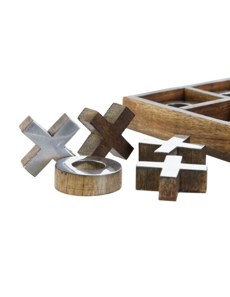 Three-in-a-Row Game Home ESPRIT 18 x 18 x 4 cm