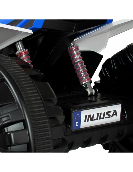 Electric Quad Injusa Rage Light Blue White 12 V