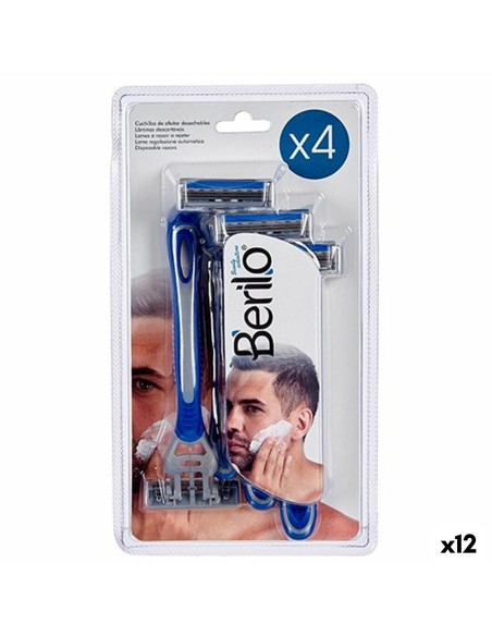 Disposable Razor Berilo 37676 4 Pieces (12 Units)