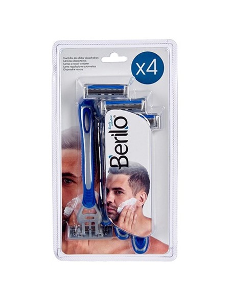 Disposable Razor Berilo 37676 4 Pieces (12 Units)