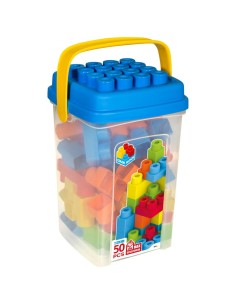 Construction set Color Block Basic Bucket 50 Pieces (6 Units) 2