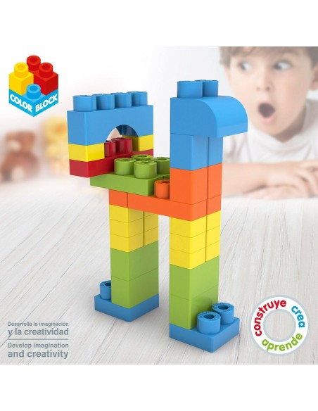 Construction set Color Block Basic Bucket 50 Pieces (6 Units)