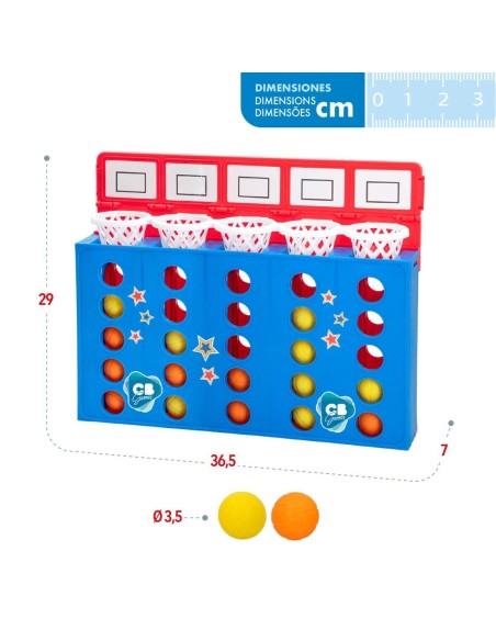 4 in a Row Colorbaby 36,5 x 29 x 7 cm (6 Units)