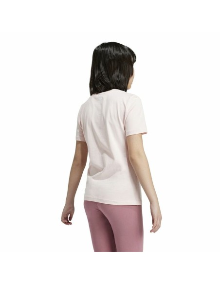 Child's Short Sleeve T-Shirt Adidas Essentials Linear Logo Cotton Slim Fit