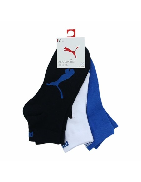 Socks Puma  bwt quarter 100000970 003 3 Pieces Navy Blue
