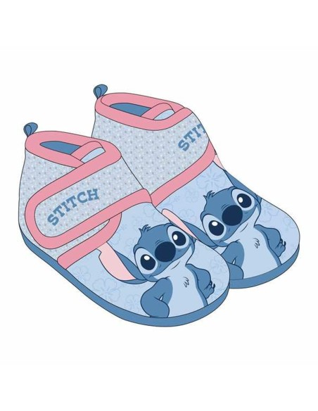 House Slippers Stitch Light Blue