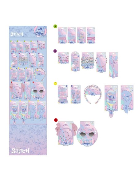 Hair Clips Stitch Blue