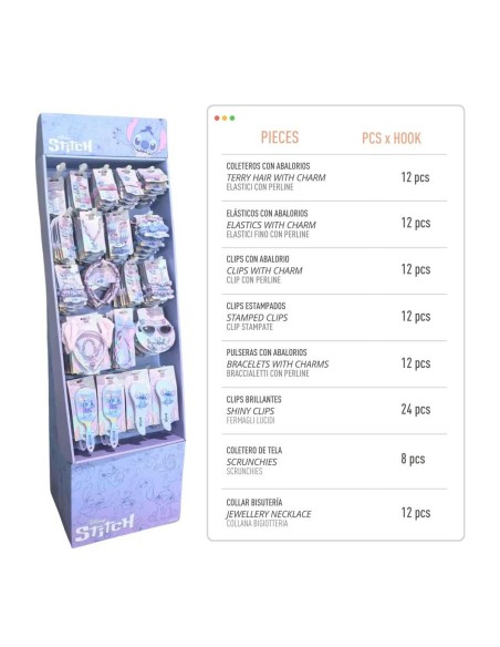 Hair Clips Stitch Blue