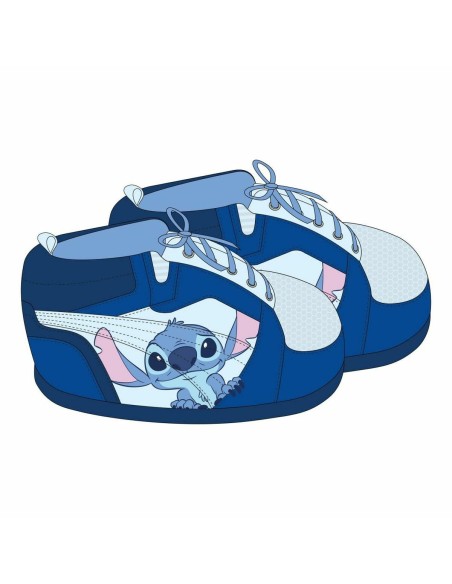 House Slippers Stitch Blue