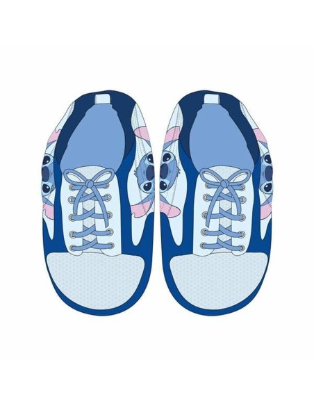 House Slippers Stitch Blue