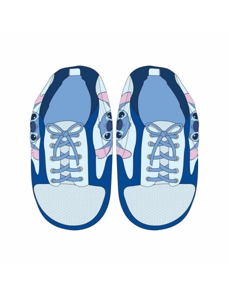 House Slippers Stitch Blue