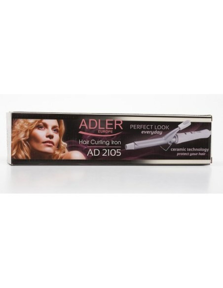 Curling Tongs Adler AD 2105 White metal