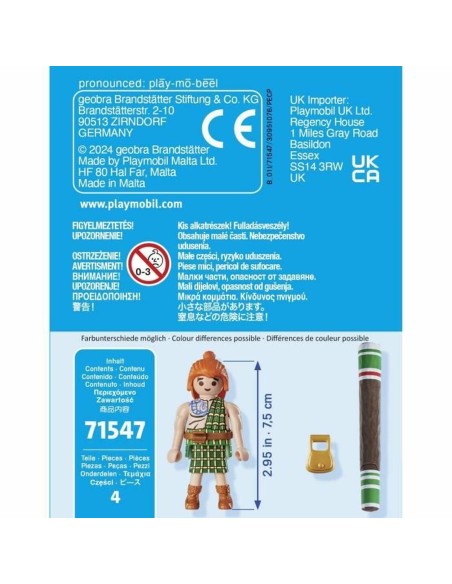 Playset Playmobil Asterix 71547 4 Pieces 4 Units