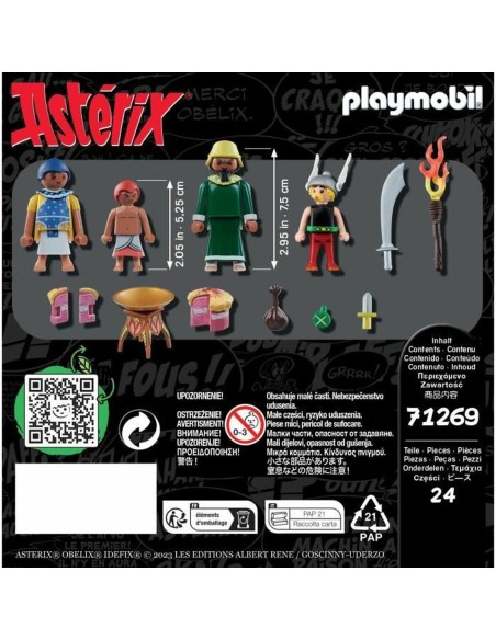 Playset Playmobil Asterix: Amonbofis and the poisoned cake 71268 24 Pieces