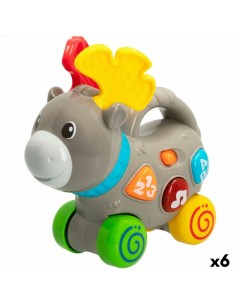 Pull-along toy Winfun Elk 17 x 17 x 7,5 cm (6 Units)