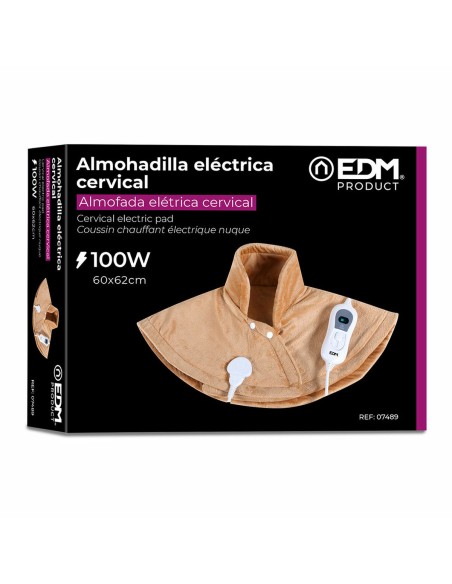 Electric Pad for Neck & Back EDM 07489 07489 Brown 100 W