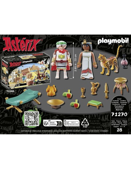 Playset Playmobil 71270 - Asterix: César and Cleopatra 28 Pieces