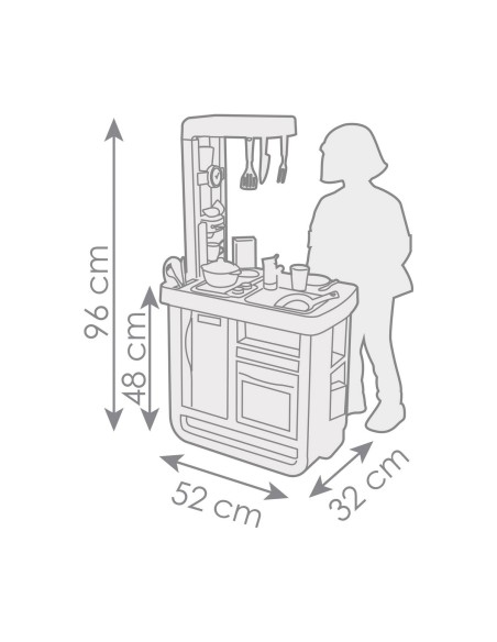 Toy kitchen Simba Bon Appetit 52 x 32,5 x 95,7 cm Beige Blue