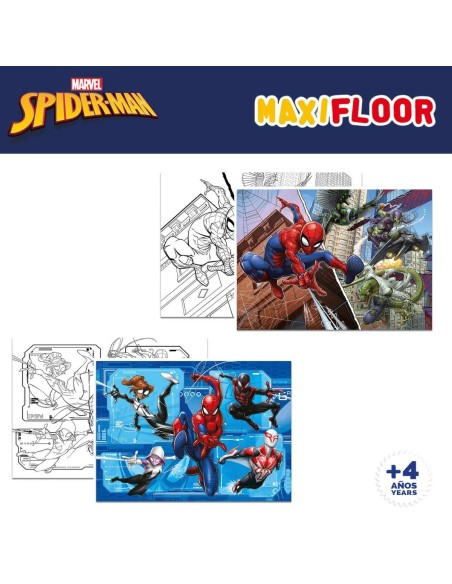 Child's Puzzle Spider-Man Double-sided 4-in-1 48 Pieces 35 x 1,5 x 25 cm (6 Units)