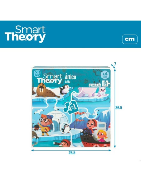 Child's Puzzle Colorbaby Artic 4-in-1 174 Pieces 136 x 34 cm (6 Units)