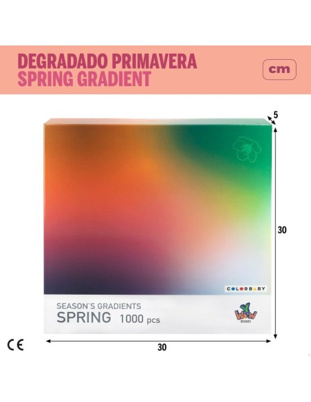 Puzzle Colorbaby Season's Gradients Spring 68 x 50 cm (6 Units)