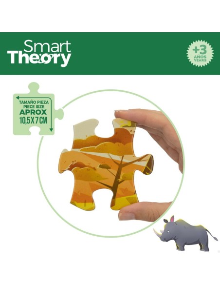 Child's Puzzle Colorbaby Wild Animals 60 Pieces 60 x 44 cm (6 Units)