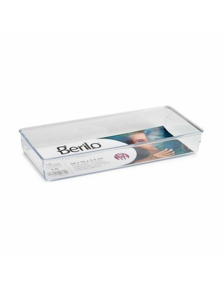 Multi-Purpose Organiser Berilo CH99113 Transparent Plastic 15,5 x 5,5 x 34,5 cm Multi-use (36 Units)