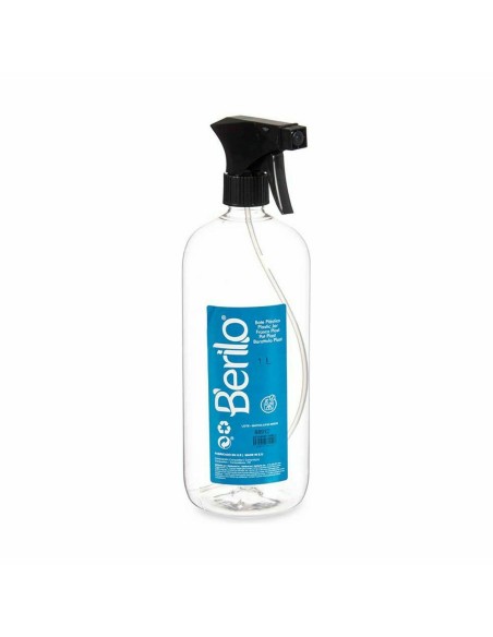 Atomiser Bottle Berilo SE1325 Black Transparent Plastic 1 L (12 Units)