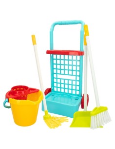 Cleaning Trolley with Accessories Colorbaby My Home 30,5 x 55,5 x 19,5 cm (4 Units) 2