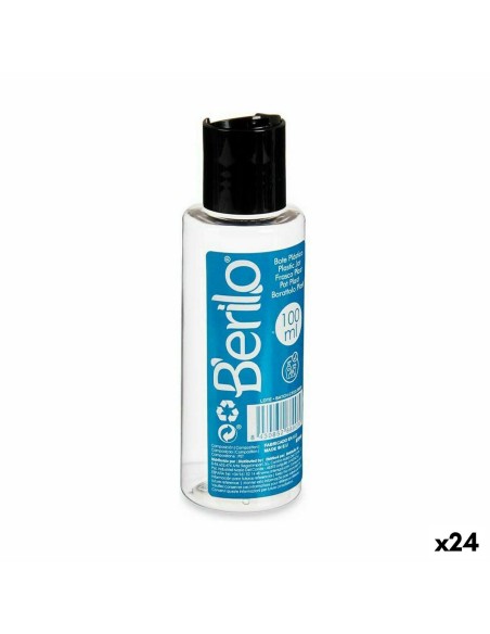 Travel Liquid Dispenser Berilo SE1541-VERTIDOR Black Transparent Plastic 100 ml (24 Units)