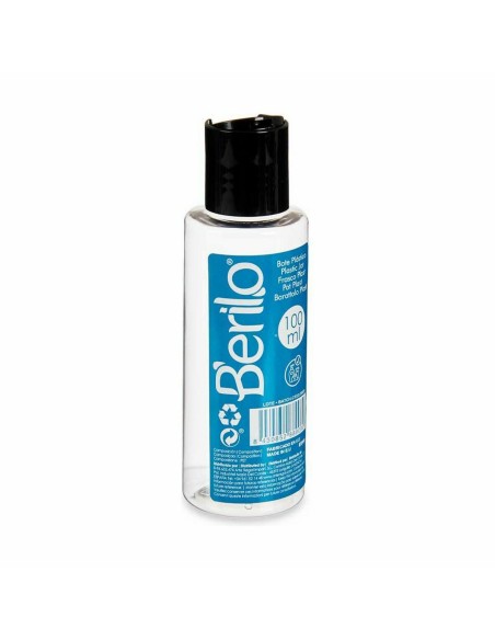 Travel Liquid Dispenser Berilo SE1541-VERTIDOR Black Transparent Plastic 100 ml (24 Units)