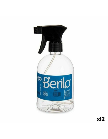 Atomiser Bottle Berilo SE1205-ROCIADOR Black Transparent Plastic 500 ml (12 Units)